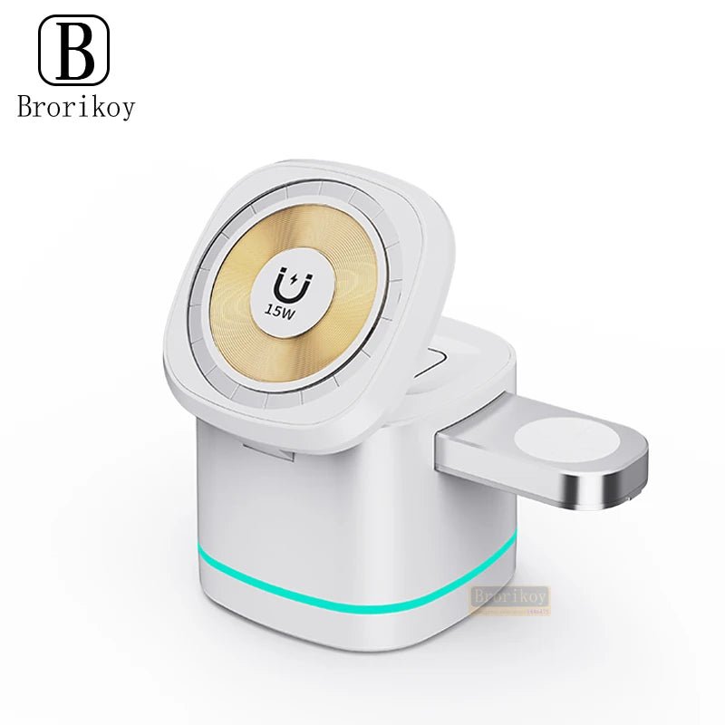Station de Charge Magnétique Pliable 3 en 1 pour iPhone - NGSHOP-ONE