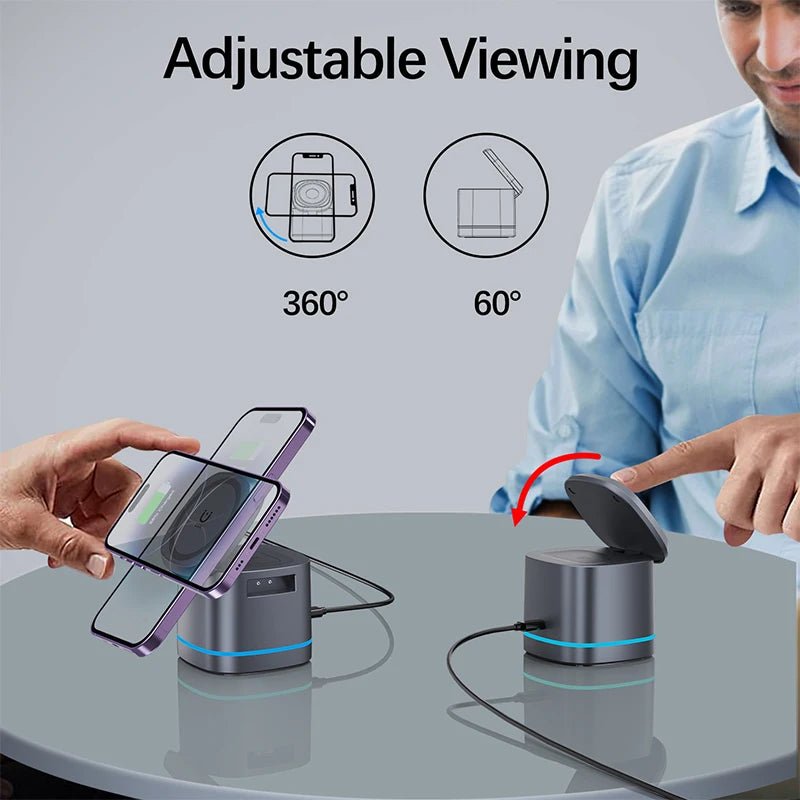 Station de Charge Magnétique Pliable 3 en 1 pour iPhone - NGSHOP-ONE