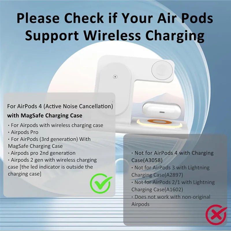 Station de Charge Sans Fil 3 en 1 Pliable pour iPhone et Samsung - NGSHOP-ONE