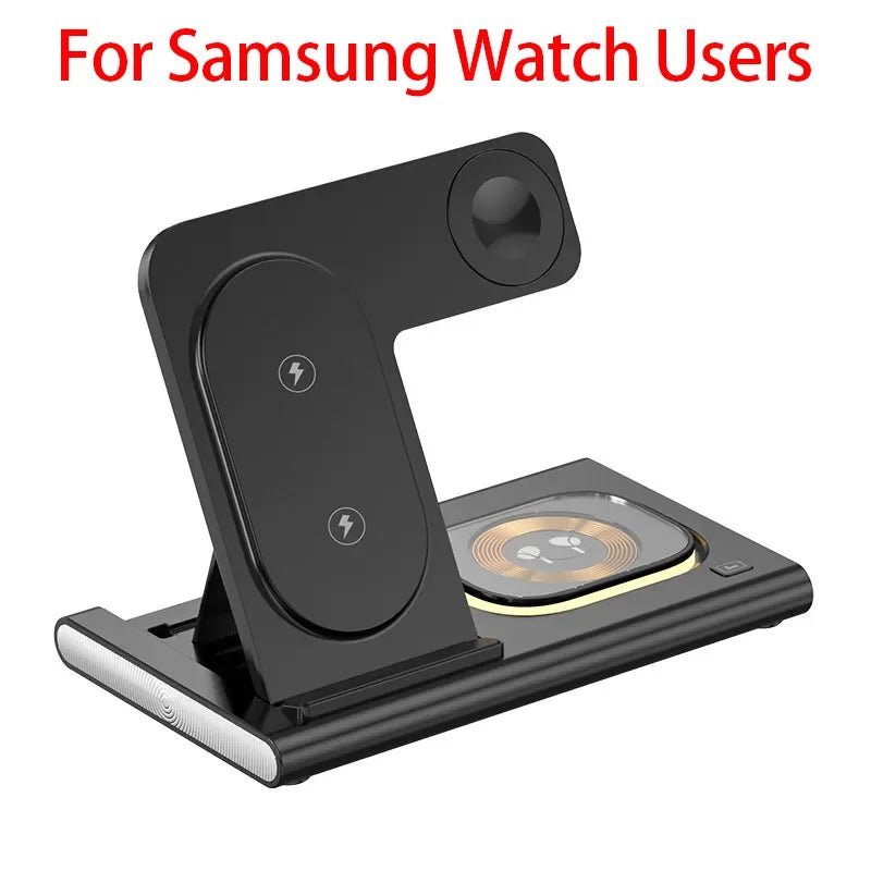 Station de Charge Sans Fil 3 en 1 Pliable pour iPhone et Samsung - NGSHOP-ONE