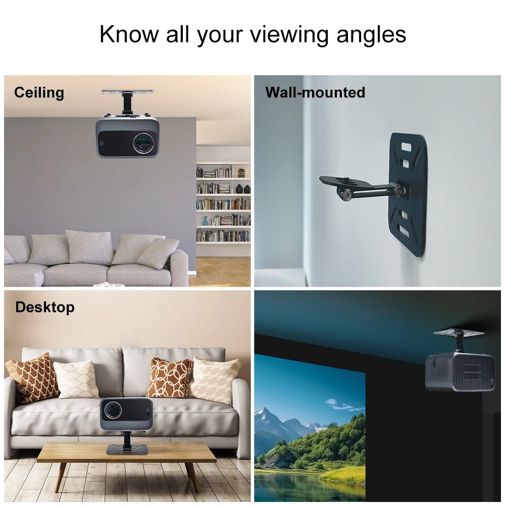 Support Projecteur Métal Ajustable pour Bureau et Mur Vis 1/4 - NGSHOP-ONE