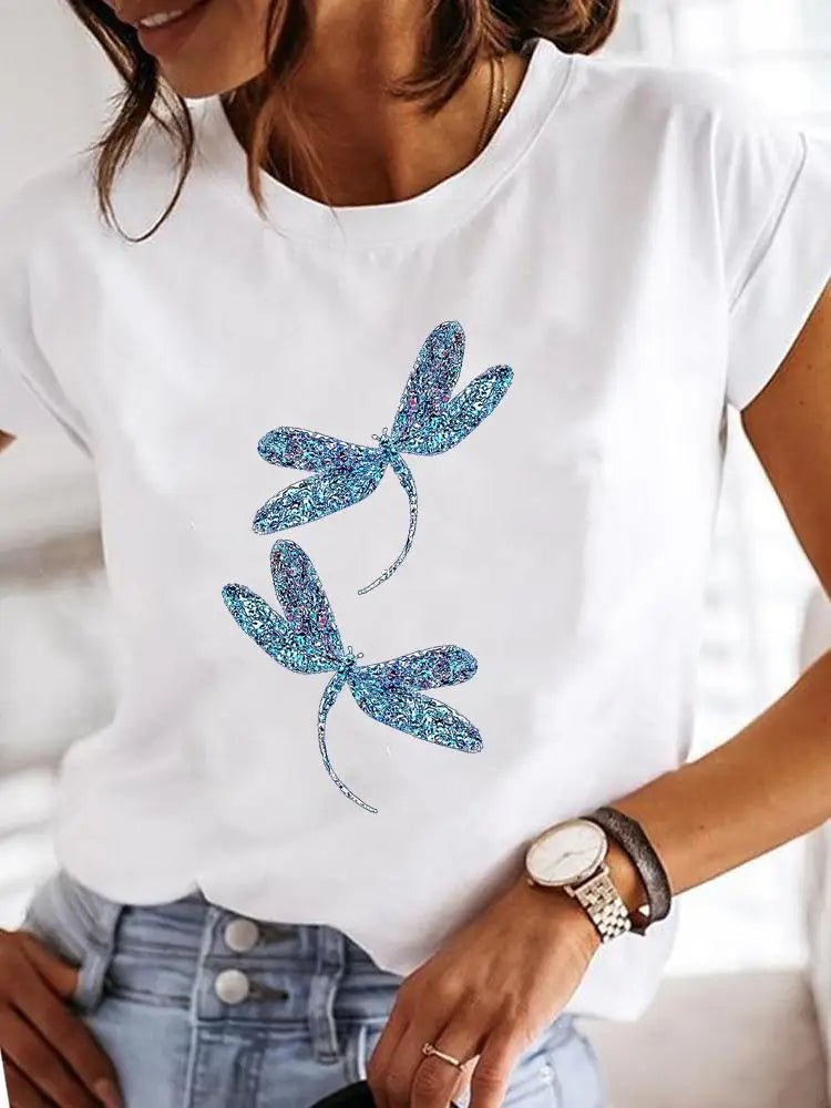 T-shirt Femme Été Imprimé Style Décontracté - NGSHOP-ONE