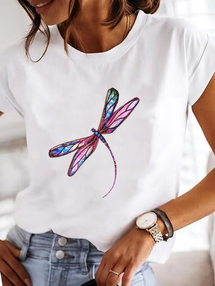 T-shirt Femme Été Imprimé Style Décontracté - NGSHOP-ONE