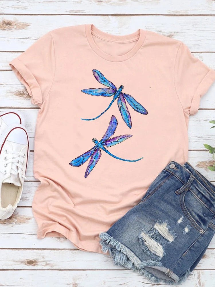 T-shirt Femme Été Imprimé Style Décontracté - NGSHOP-ONE