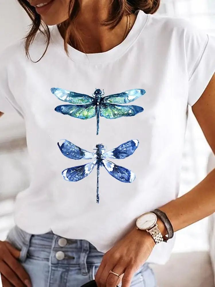 T-shirt Femme Été Imprimé Style Décontracté - NGSHOP-ONE