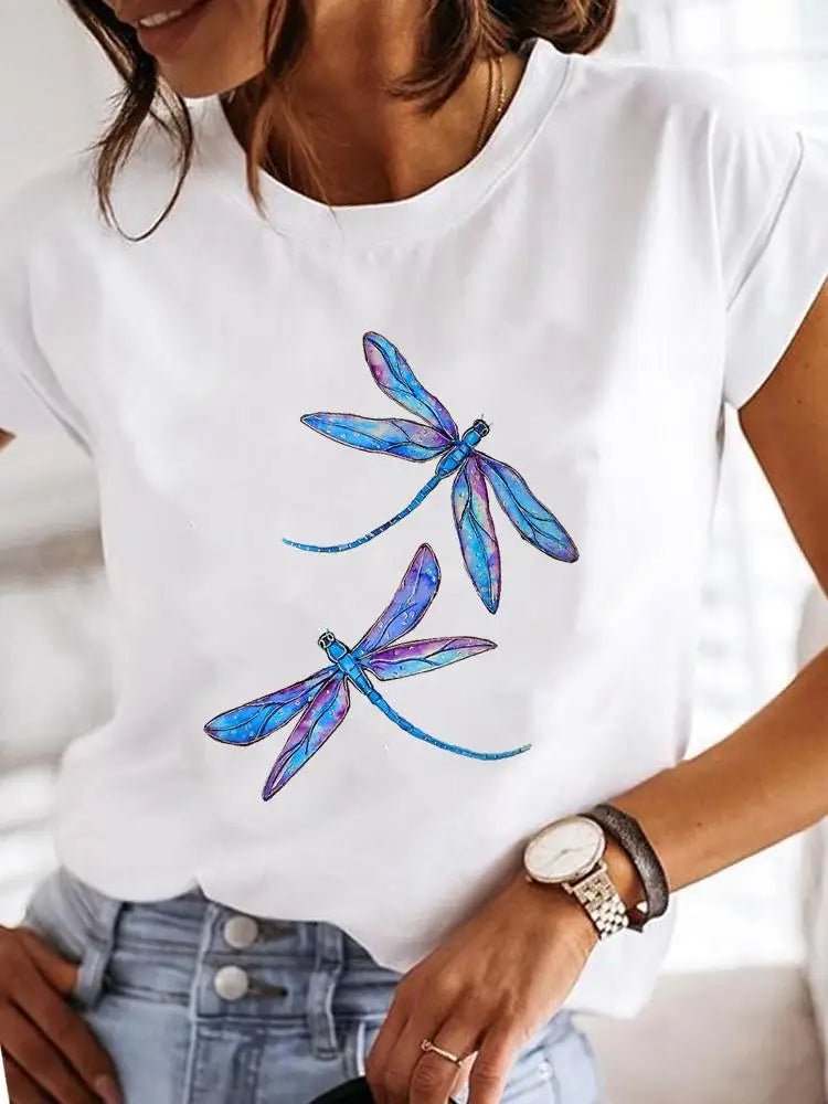 T-shirt Femme Été Imprimé Style Décontracté - NGSHOP-ONE