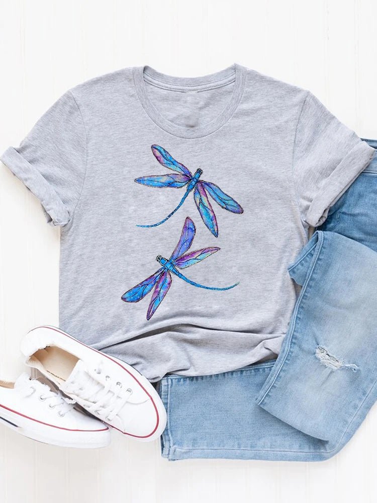 T-shirt Femme Été Imprimé Style Décontracté - NGSHOP-ONE