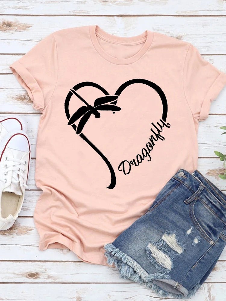 T-shirt Femme Été Imprimé Style Décontracté - NGSHOP-ONE