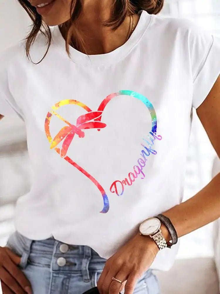 T-shirt Femme Été Imprimé Style Décontracté - NGSHOP-ONE