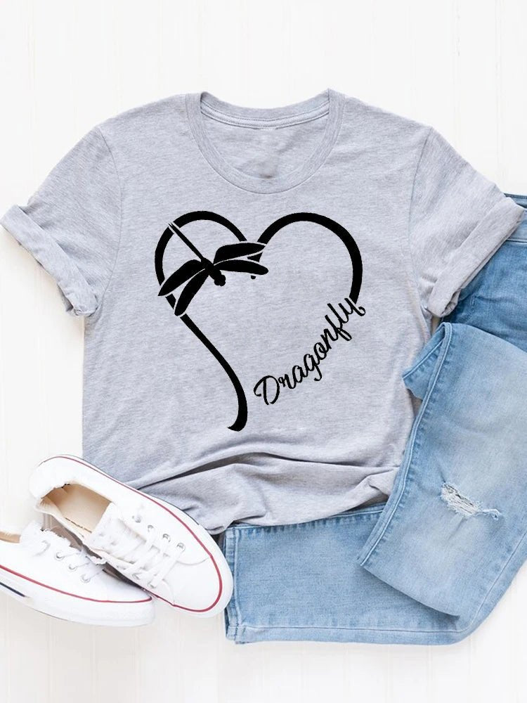 T-shirt Femme Été Imprimé Style Décontracté - NGSHOP-ONE