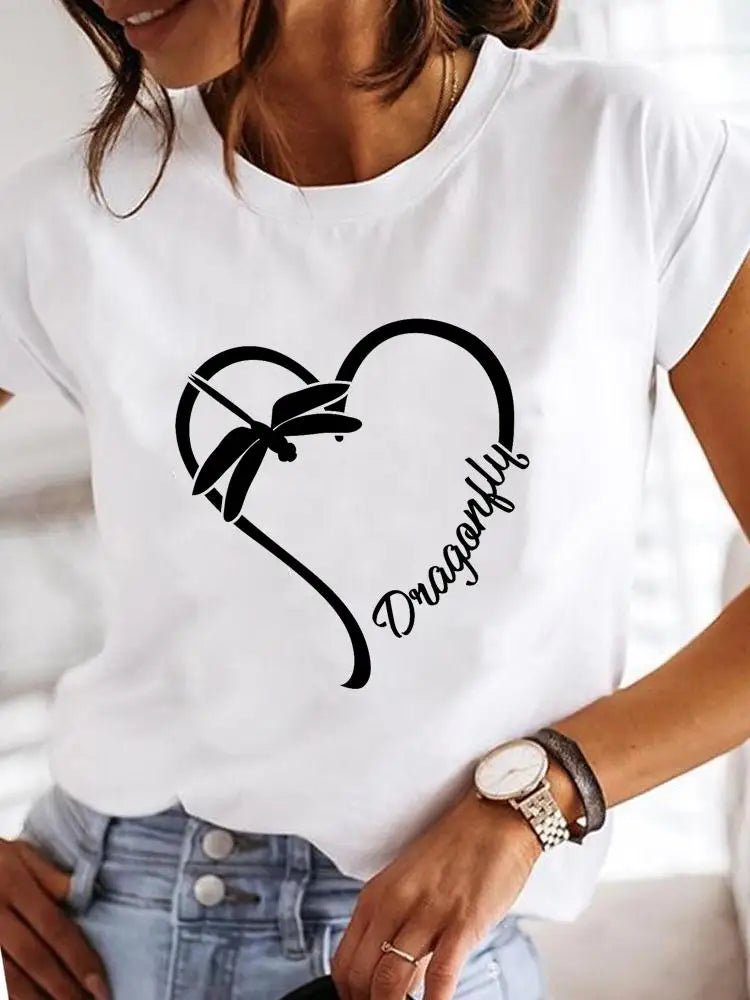T-shirt Femme Été Imprimé Style Décontracté - NGSHOP-ONE