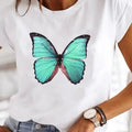 T-shirt Femme Imprimé Style Y2K Col Rond en Coton - NGSHOP-ONE