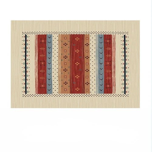 Tapis décoratif à motif bohème pour salon, style tribal marocain - NGSHOP-ONE