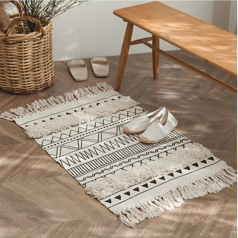Tapis style nord marocain, 60 x 130 cm, pour chambre ou salon. Motif géométrique. - NGSHOP-ONE
