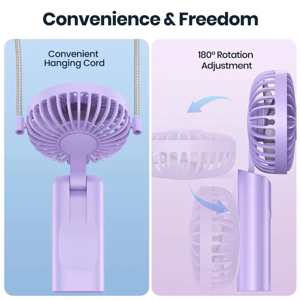 TOPK K38 Ventilateur Portable Rechargeable avec Affichage Numérique - NGSHOP-ONE