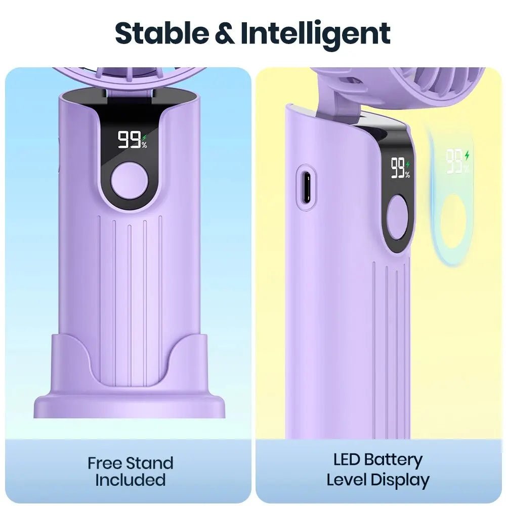 TOPK K38 Ventilateur Portable Rechargeable avec Affichage Numérique - NGSHOP-ONE