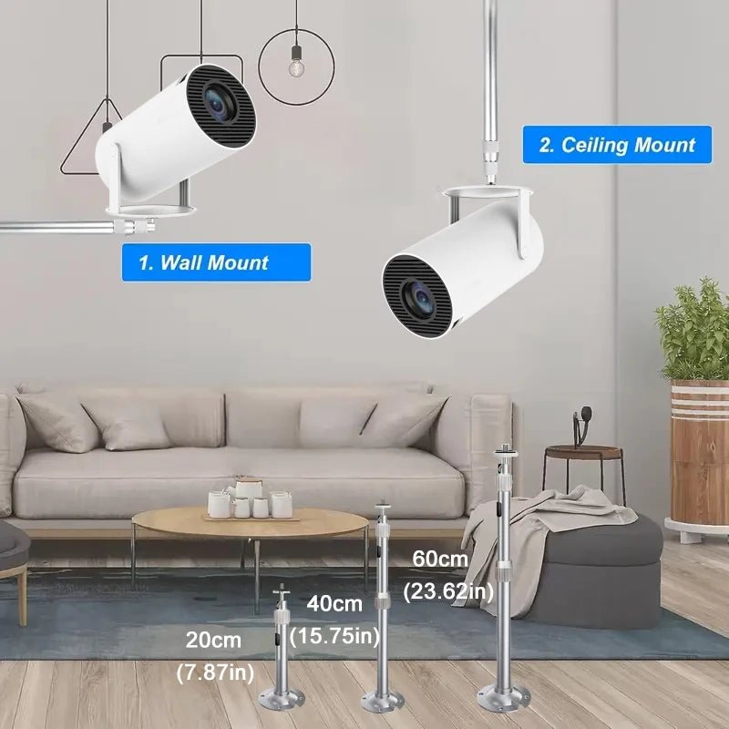 Support mural/plafond métal pour projecteur HY300 Pro, HY320 mini, P30 et TD80W Mini - NGSHOP-ONE