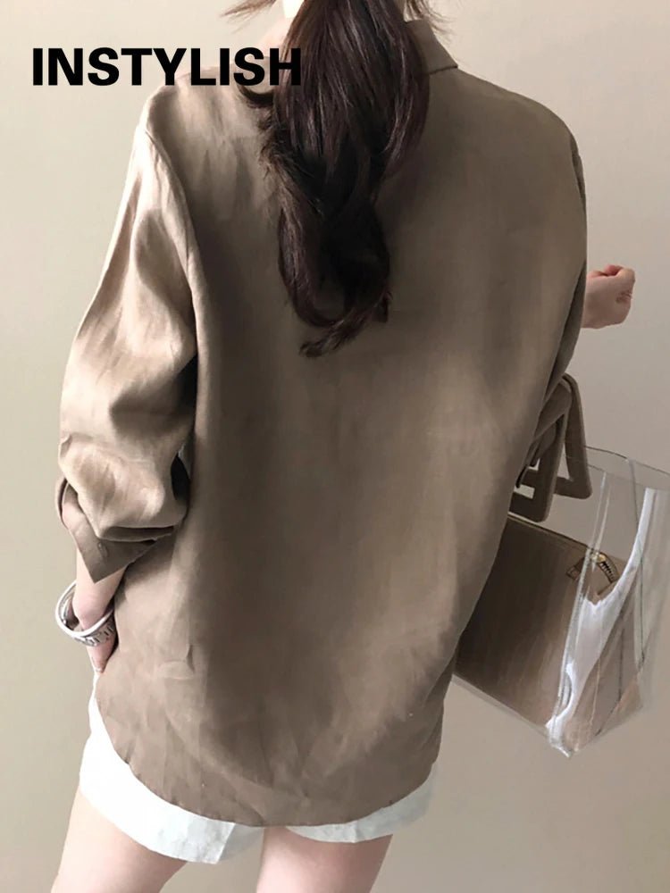 Tunique Longue en Coton et Lin Style Harajuku Décontracté - NGSHOP-ONE