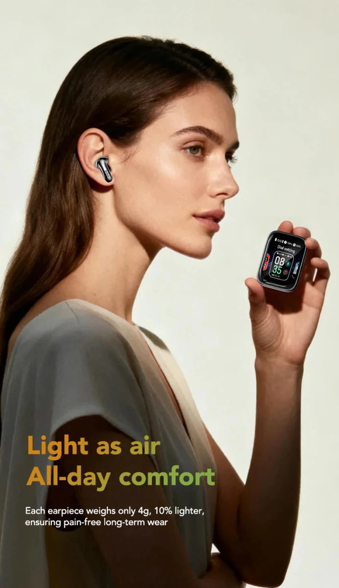 Type coulissant Bluetooth casque HTC Full HD LCD affichage sans fil écouteurs antibruit écouteurs basse son écouteurs pour la musique - NGSHOP - ONE