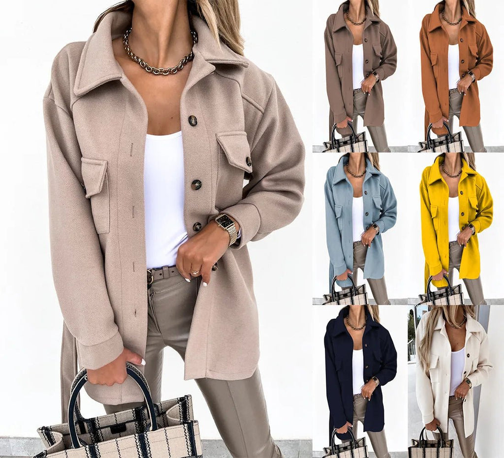 Veste Coupe-Vent Vintage Femme Manteau Décontracté Automne Hiver - NGSHOP-ONE