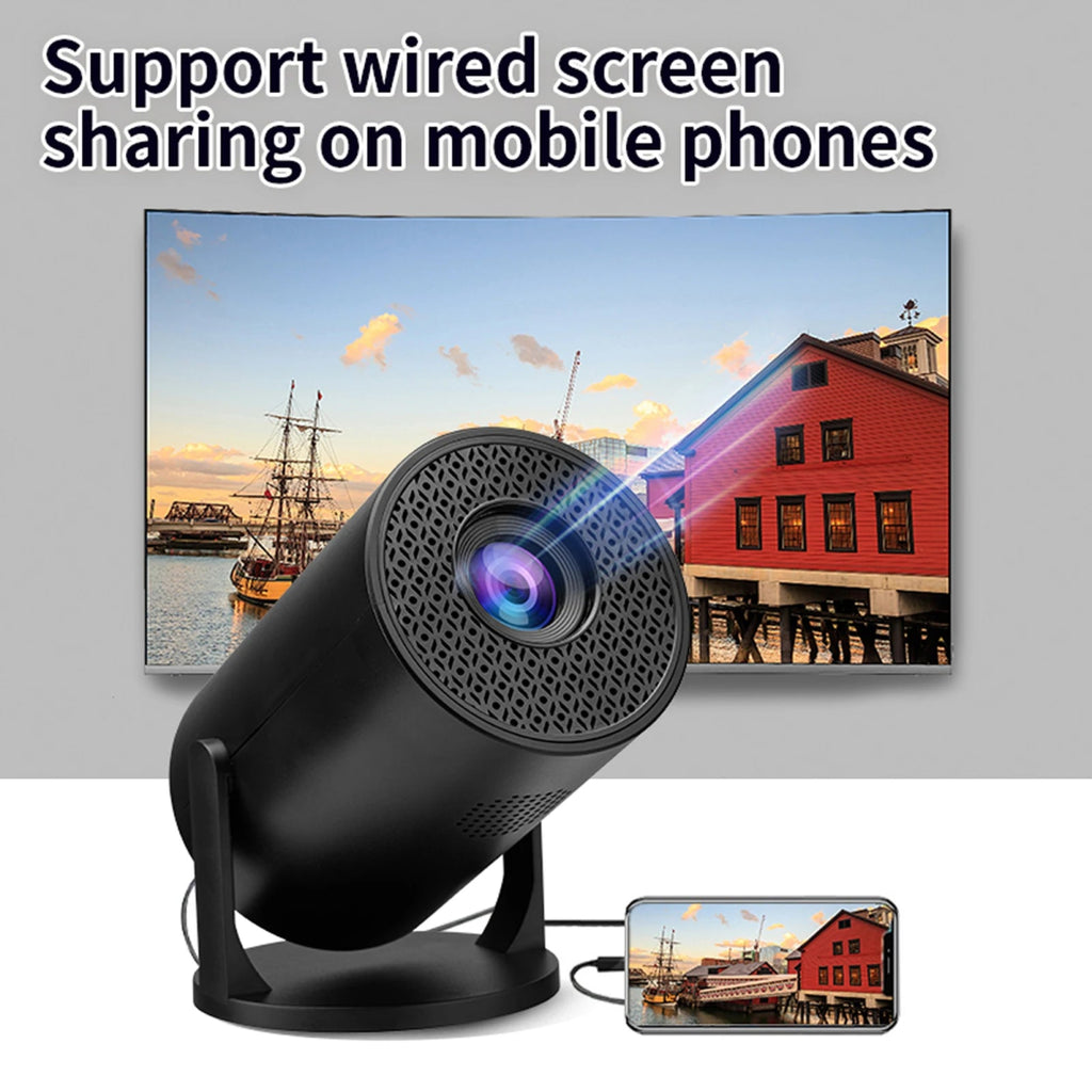 Vidéoprojecteur portable Bluetooth haute fidélité, clé TV USB, luminosité 8000 lm, noir - NGSHOP-ONE