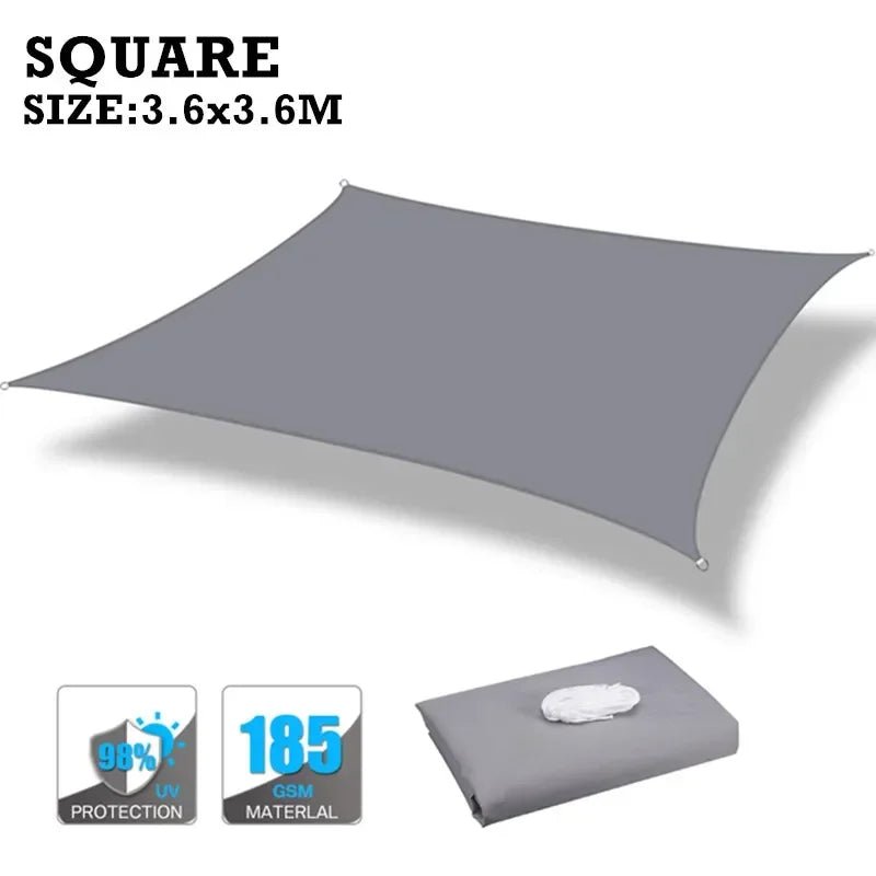 Voile d'ombrage imperméable 160GSM pour jardin et piscine - NGSHOP-ONE