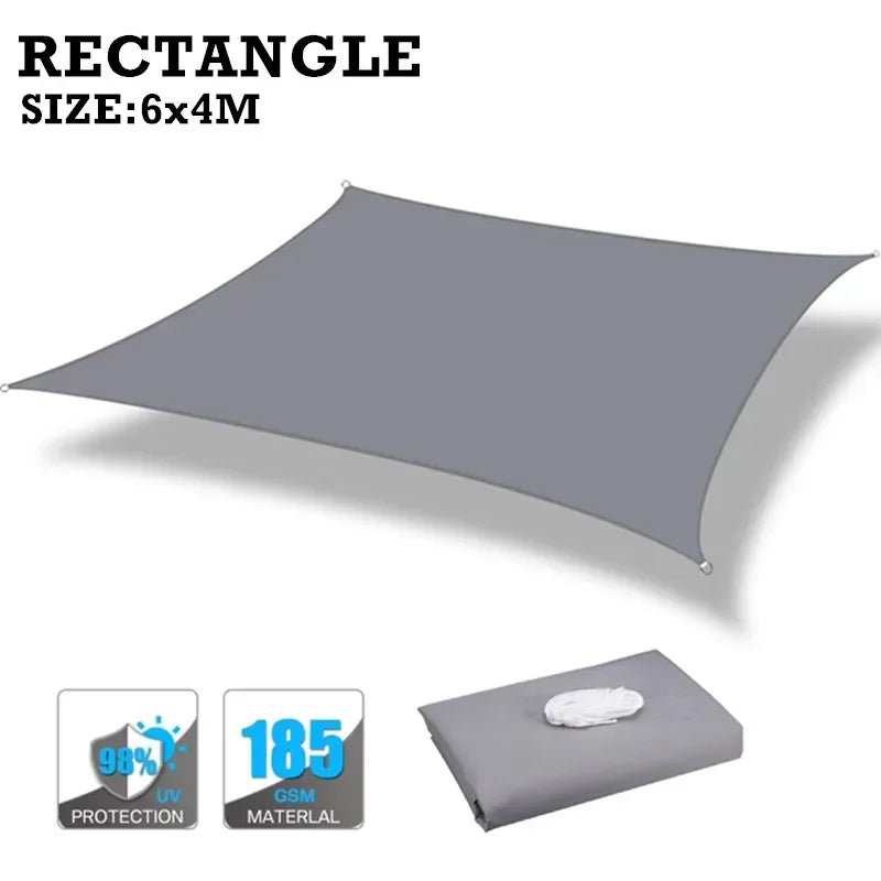 Voile d'ombrage imperméable 160GSM pour jardin et piscine - NGSHOP-ONE