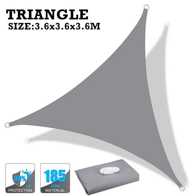 Voile d'ombrage imperméable 160GSM pour jardin et piscine - NGSHOP-ONE