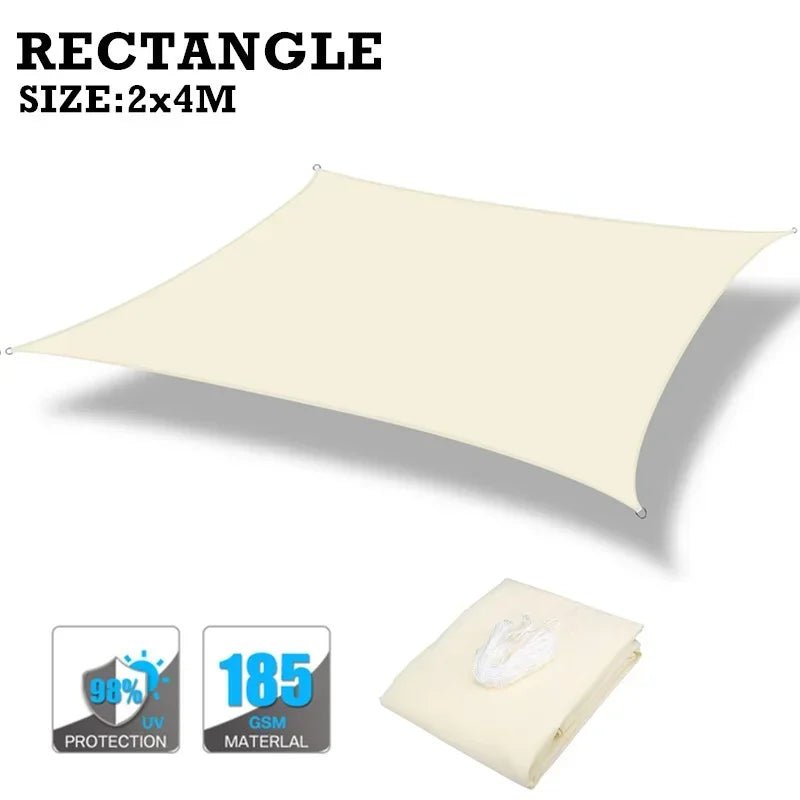 Voile d'ombrage imperméable 160GSM pour jardin et piscine - NGSHOP-ONE