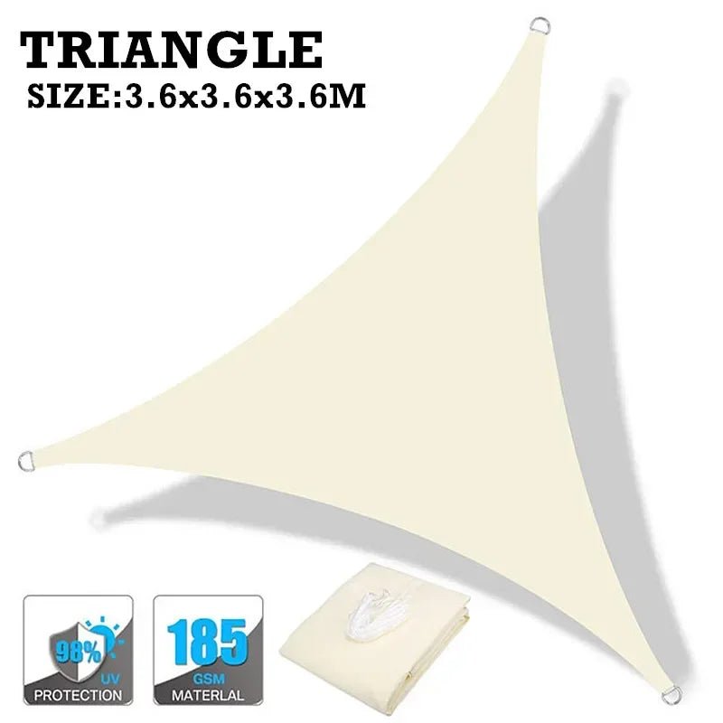 Voile d'ombrage imperméable 160GSM pour jardin et piscine - NGSHOP-ONE