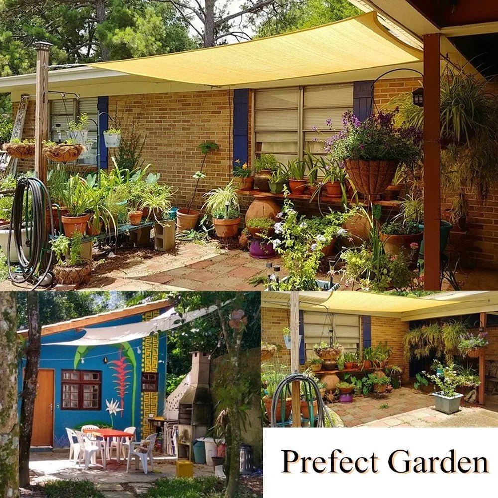 Voile d'ombrage imperméable 160GSM pour jardin et piscine - NGSHOP-ONE