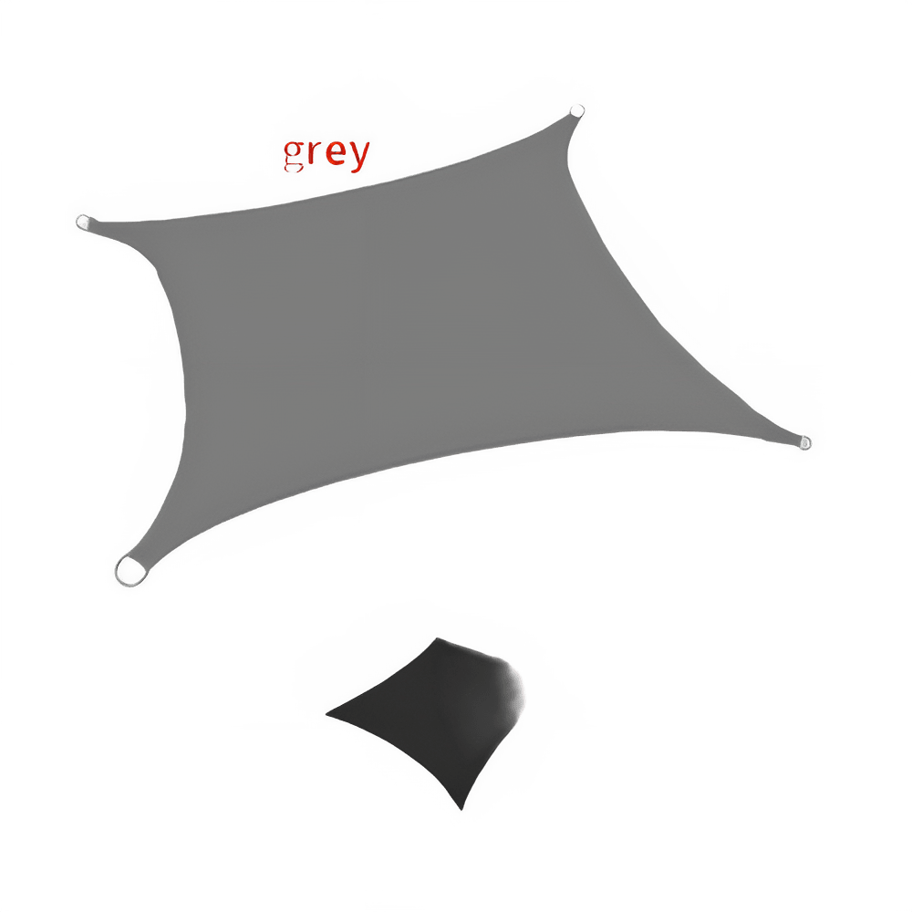 Voile d'ombrage imperméable 4x5m Gris Blanc - NGSHOP-ONE
