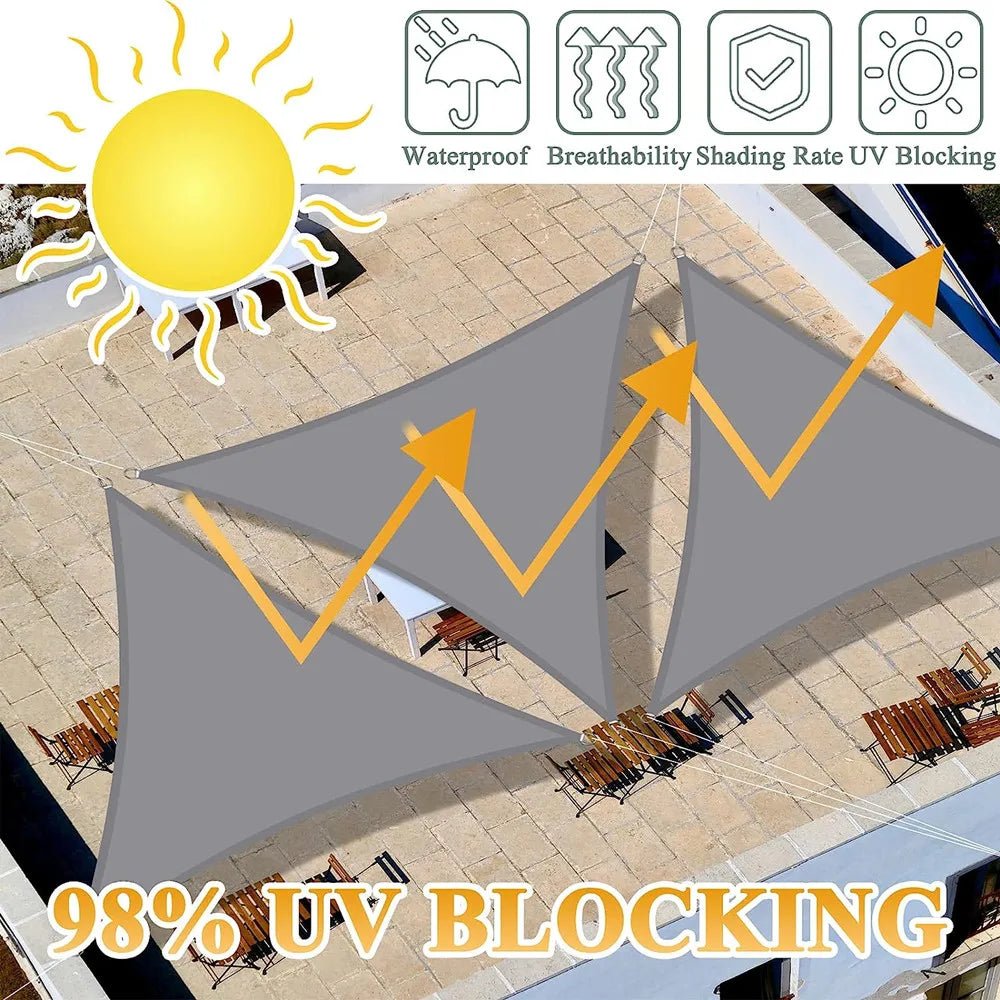 Voile d'Ombrage Triangulaire Imperméable Protection UV - NGSHOP-ONE