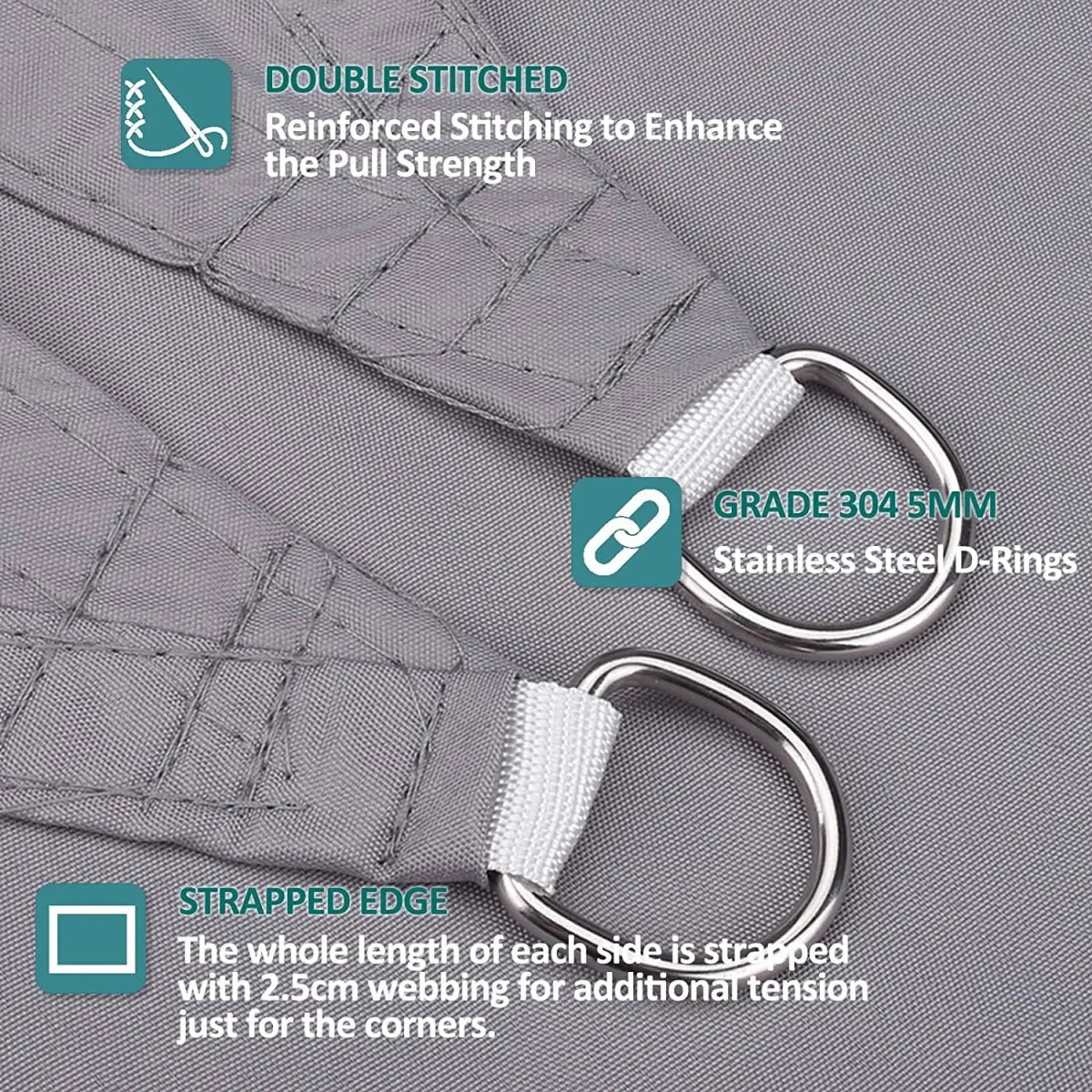 Voile d'Ombrage Triangulaire Imperméable Protection UV - NGSHOP-ONE